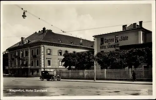 Ak Klagenfurt am Wörthersee Kärnten, Hotel Zum Sandwirt