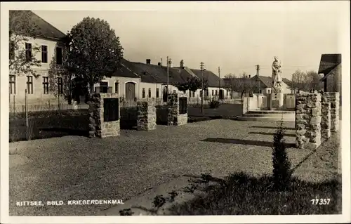 Ak Kittsee Burgenland, Kriegerdenkmal