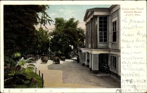 Ak Wien 12. Meidling Österreich, Wallner's Meierei Tivoli