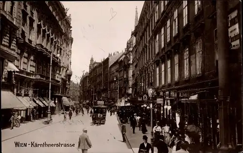 Ak Wien 1. Innere Stadt Österreich, Kärntnerstraße