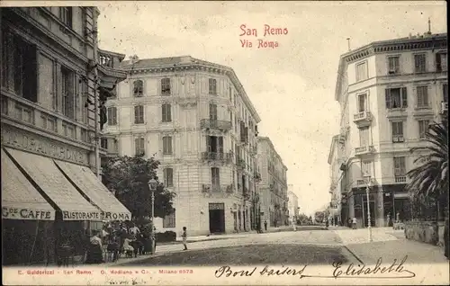 Ak San Remo Ligurien, Via Roma, Ristorante Roma