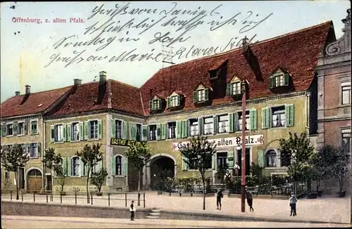 Ak Offenburg in Baden Schwarzwald, Gasthof zur alten Pfalz