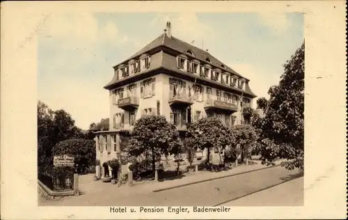 Ak Badenweiler im Schwarzwald, Hotel und Pension Engler
