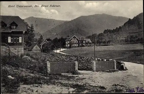 Ak Ottenhöfen im Schwarzwald, Hotel Unterwasser