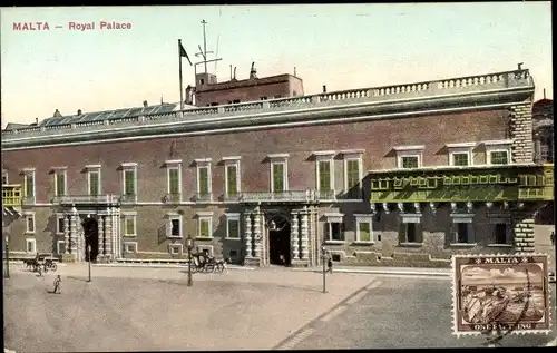 Ak Malta, Royal Palace, Königlicher Palast
