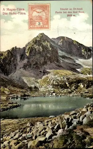 Ak Vysoké Tatry Hohe Tatra Slowakei, Partie bei den fünf Seen