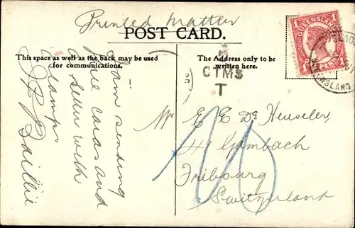 Ak Australien?, Wasserfall, Felsen