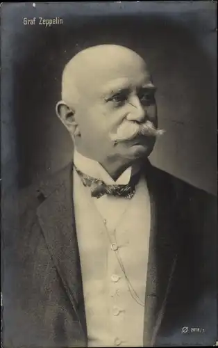 Ak Ferdinand Graf von Zeppelin, Portrait