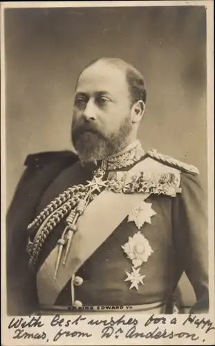 Ak King Edward VII, König von Großbritannien, Portrait