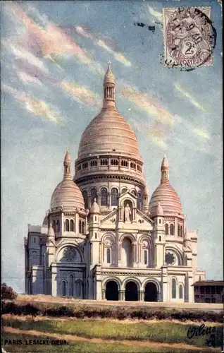 Ak Paris XVIII. Arrondissement Buttes-Montmartre, Le Sacre Coeur