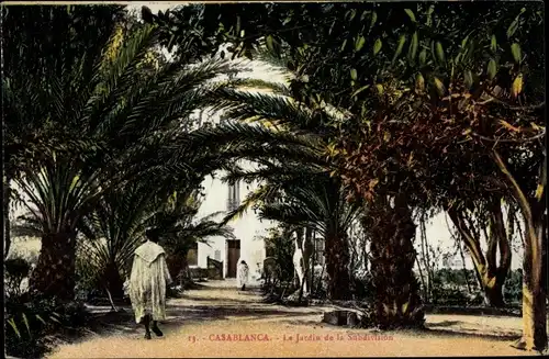 Ak Casablanca Marokko, Le Jardin de la Subdivision