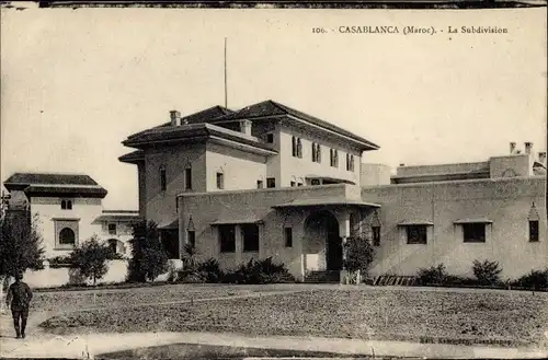 Ak Casablanca Marokko, la Subdivision