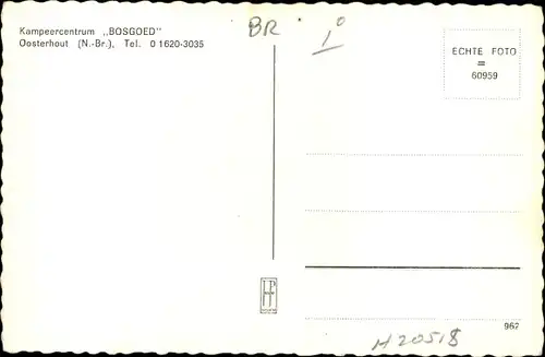 Ak Oosterhout Nordbrabant Niederlande, Kampeercentrum Bosgoed