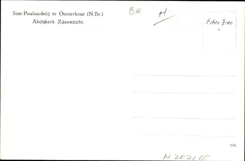 Ak Oosterhout Nordbrabant Niederlande, Sint Paulusabdij, Abdikerk Zijaanzicht