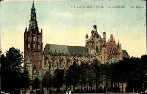 Ak 's Hertogenbosch Nordbrabant Niederlande, St. Janskerk, zuidzijde