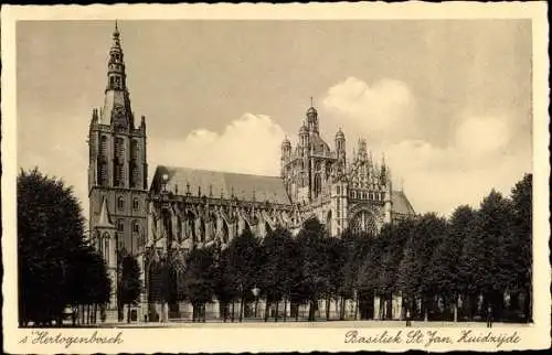 Ak 's Hertogenbosch Nordbrabant Niederlande, Zuidzijde der Kathedrale Basiliek van St. Jan