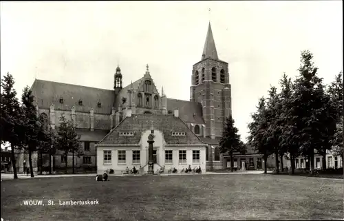 Ak Wouw Nordbrabant, St. Lambertuskerk