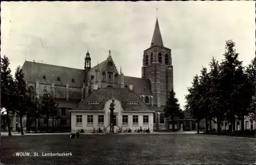 Ak Wouw Nordbrabant, St. Lambertuskerk