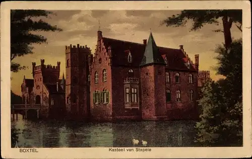 Ak Boxtel Nordbrabant Niederlande, Kasteel van Stapele