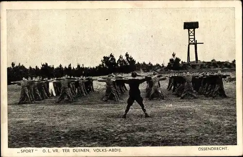 Ak Ossendrecht Woensdrecht Nordbrabant Niederlande, Sport O.L.VR. ter duinen, Volks-Abdij