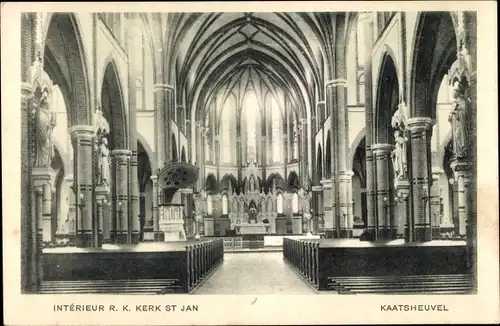 Ak Kaatsheuvel Nordbrabant, Interieur R.K. Kerk St Jan