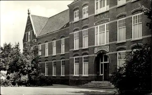 Ak Seppe Bosschenhoofd Nordbrabant Niederlande, St Gerardus Retraitehuis, Voorzijde met ingang