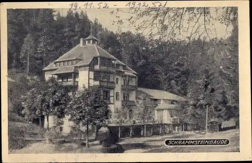 Ak Bad Schandau Sächsische Schweiz, Schrammsteinbaude