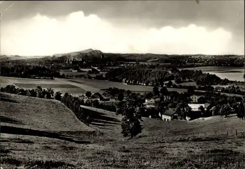 Ak Oelsnitz im Erzgebirge, Blick auf den Ort und Niederlugau