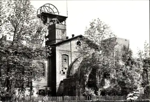 Ak Oelsnitz im Erzgebirge, Bergbaumuseum Karl Liebknecht Schacht, Albert Jacob Schacht I