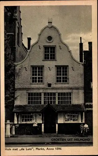 Ak Helmond Nordbrabant Niederlande, Huis met de Luts, Markt, Anno 1594