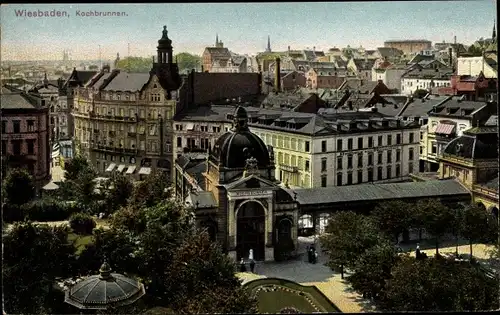 Ak Wiesbaden in Hessen, Kochbrunnen