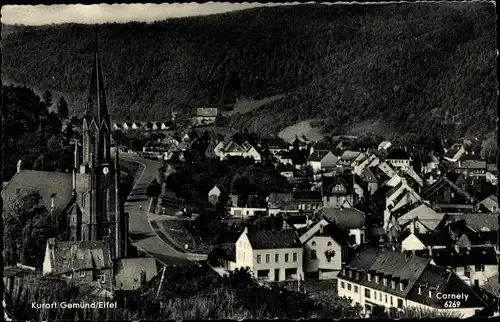 Ak Gemünd Schleiden in der Eifel, Ortsansicht, Kirche