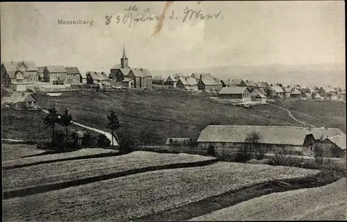 Ak Masserberg in Thüringen, Ortsansicht