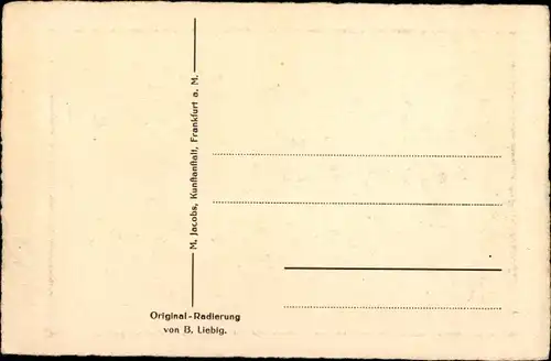 Künstler Ak Liebig, B., Frankfurt am Main, Roseneck