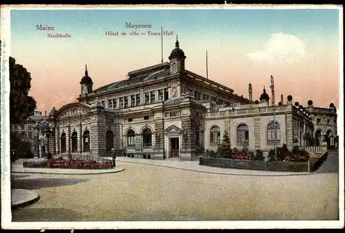 Ak Mainz am Rhein, Stadthalle