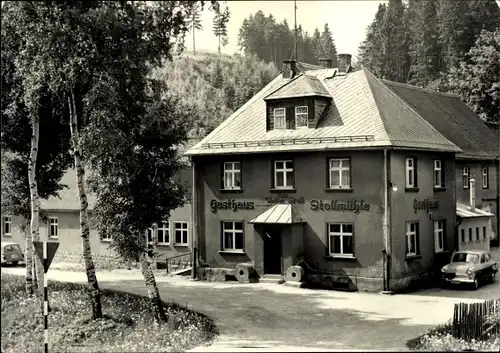 Ak Stützengrün im Erzgebirge Sachsen, Gasthof Stollmühle