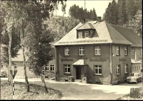 Ak Stützengrün im Erzgebirge Sachsen, Gasthof Stollmühle