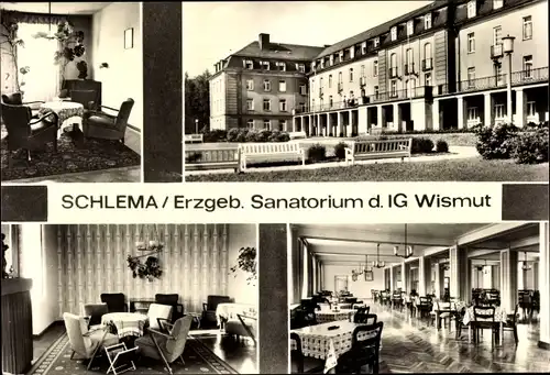 Ak Bad Schlema Erzgebirge, Sanatorium der IG Wismut