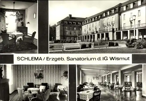 Ak Bad Schlema im Erzgebirge, Sanatorium der IG Wismut