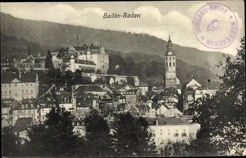 Ak Baden Baden am Schwarzwald, Teilansicht der Stadt