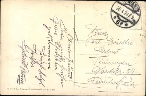 Ak Ramsau im Berchtesgadener Land Oberbayern, Hintersee mit Hohem Göll