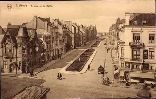 Ak Oostende Ostende Westflandern, Avenue de la Reine