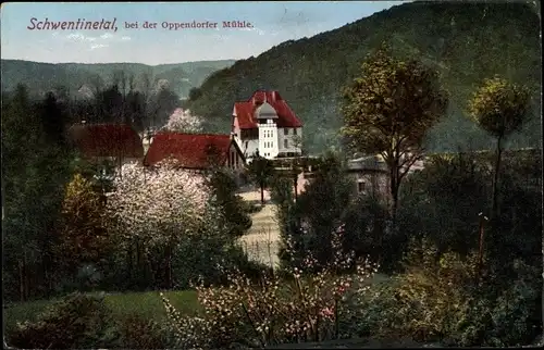 Ak Schwentine Oppendorf Schönkirchen, bei der Oppendorfer Mühle