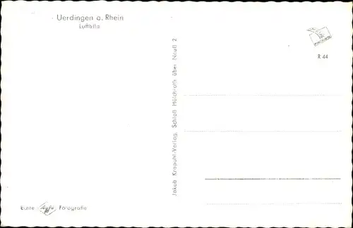 Ak Uerdingen Krefeld am Niederrhein, Luftbild