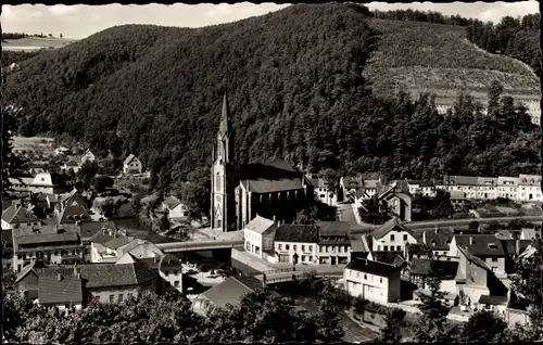 Ak Gemünd Schleiden in der Eifel, Ortsansicht, Kirche