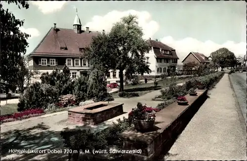 Ak Dobel im Schwarzwald, Straßenpartie
