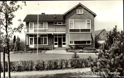 Ak Wijk en Aalburg Nordbrabant, Pastorie Ned. Herv. Gemeente