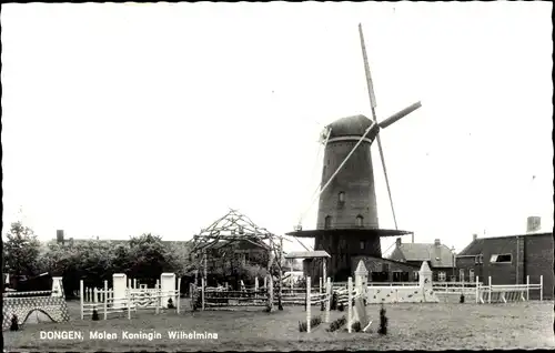 Ak Dongen Nordbrabant Niederlande, Molen Koningin Wilhelmina