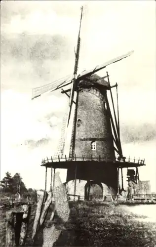 Ak Casteren Nordbrabant Niederlande, Korenmolen