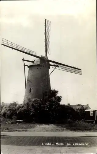 Ak Liessel Nordbrabant Niederlande, Molen De Volksvriend